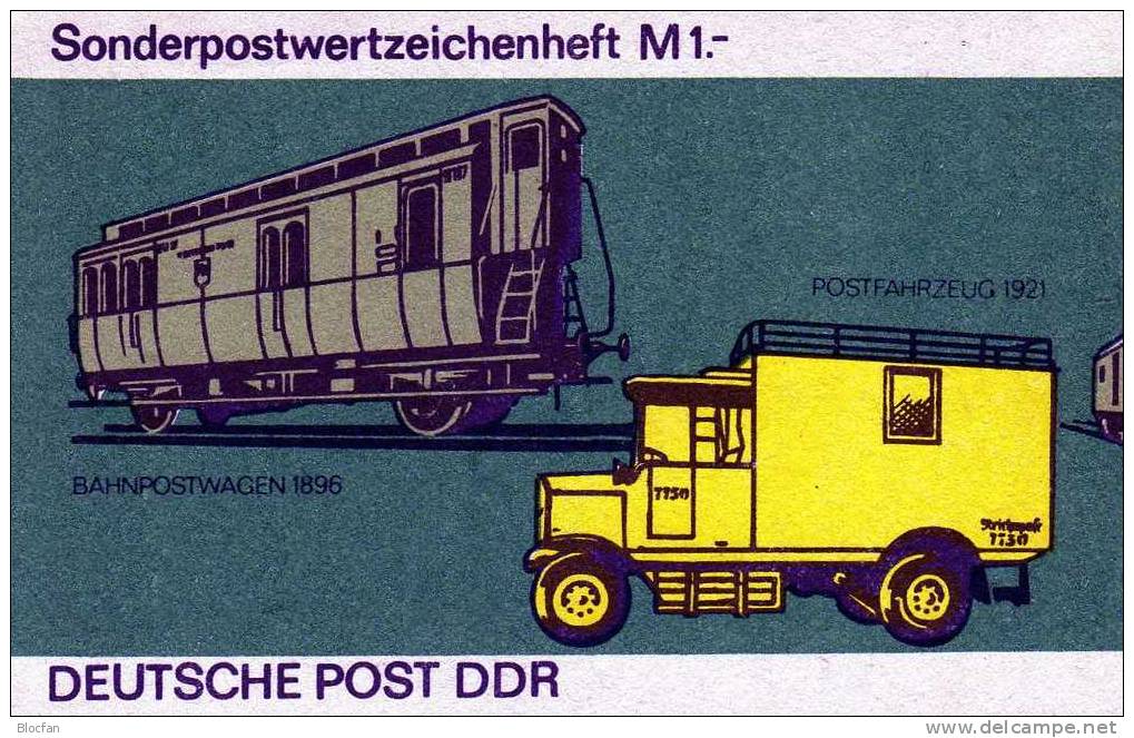 SMH 9c Post - Transportmittel Eisenbahn Und LKW 1978 DDR 3301 10x + SMHD9 ** 15€ - Abarten Und Kuriositäten
