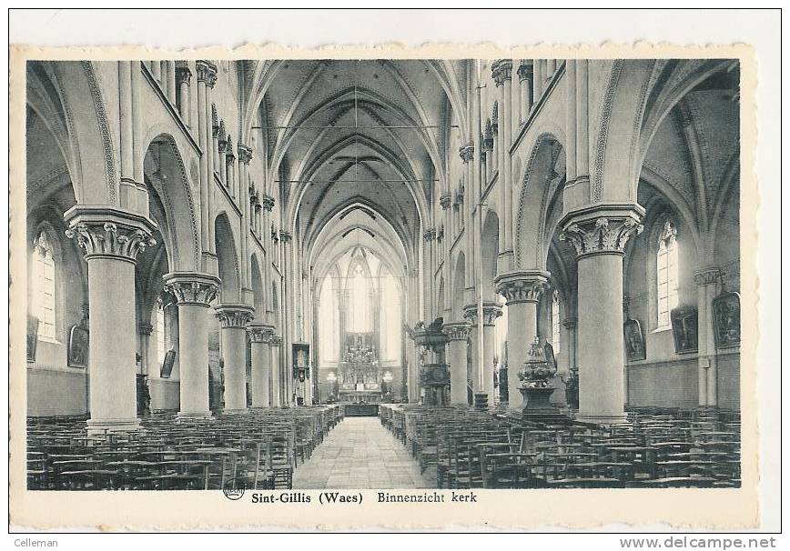 Sint Gilles Waas Zicht Binnenzicht Kerk (f005) - Sint-Gillis-Waas