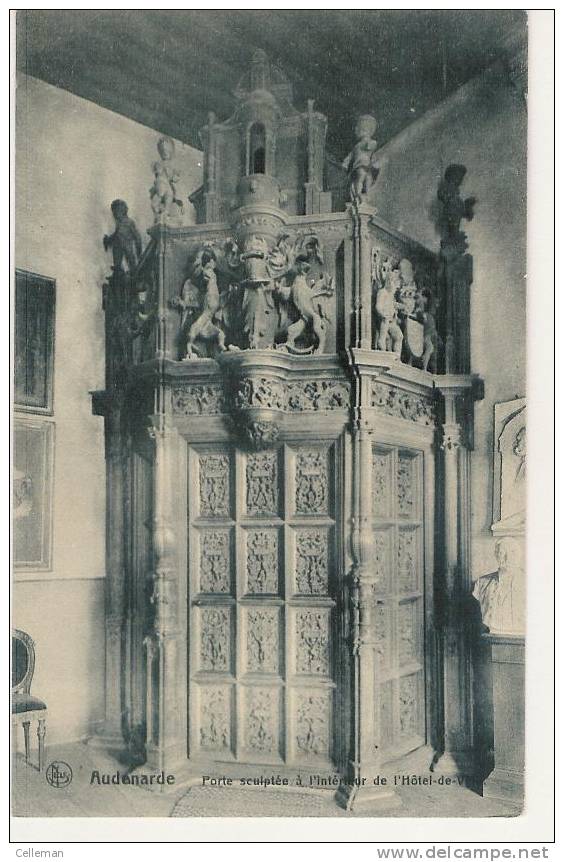 Audenarde Hotel De Ville Porte Sculpte (f052) - Oudenaarde