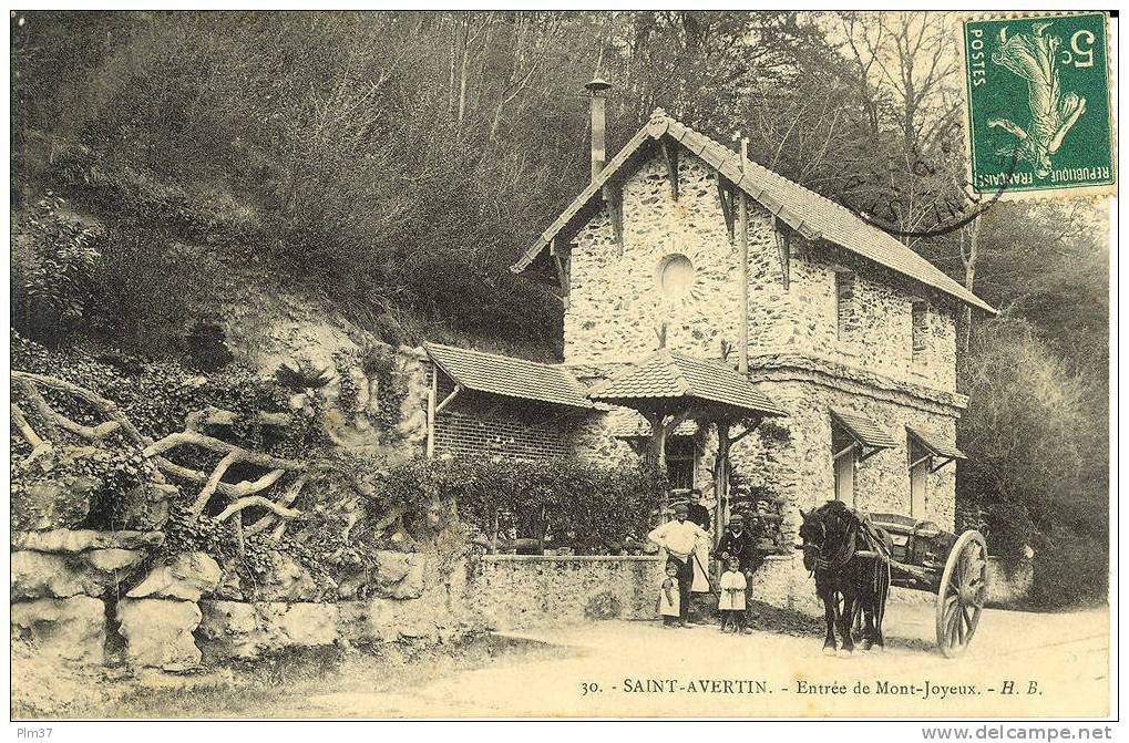 SAINT AVERTIN - Entrée De Mont-Joyeux - Voy. 1907 - Saint-Avertin