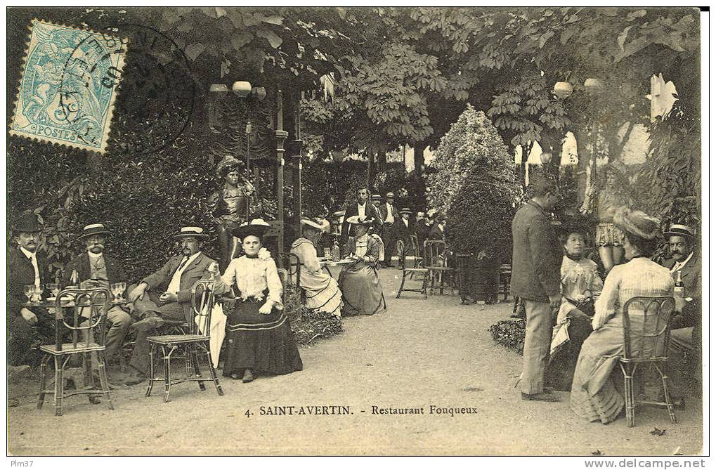 SAINT AVERTIN - Restaurant Fouqueux - Voy. 1905 - Saint-Avertin