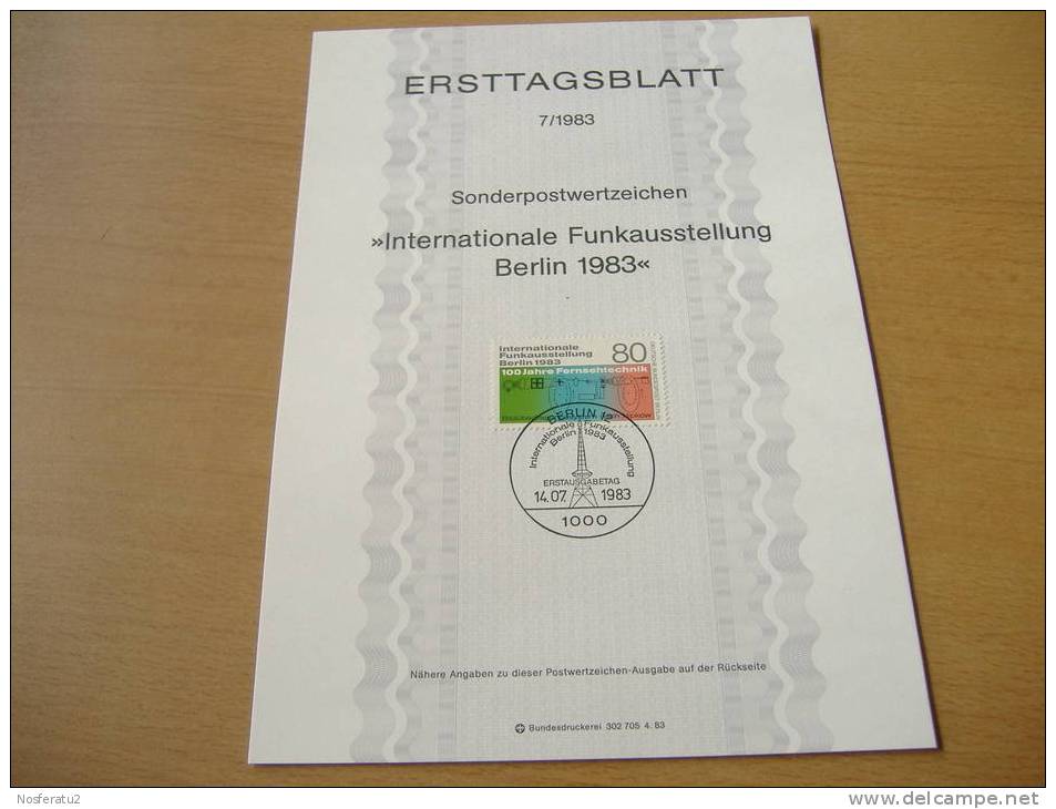 Berlin:ETB 7/1983 Internationale Funkausstellung - Covers & Documents