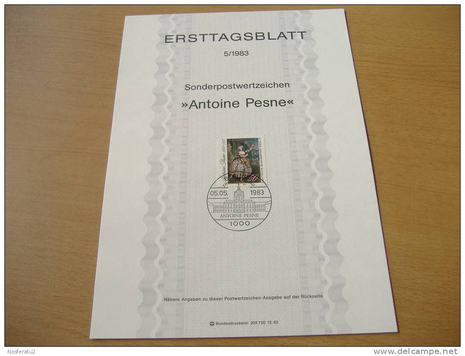 Berlin:ETB 5/1983 Antoine Pesne - Lettres & Documents