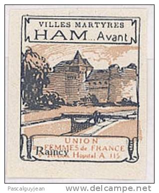 VIGNETTE VILLES MARTYRES - HAM - AVANT - Altri & Non Classificati