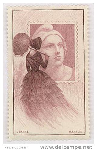 VIGNETTE MARIANNE ROSE - J. CARRE - MAZELIN - Briefmarkenmessen