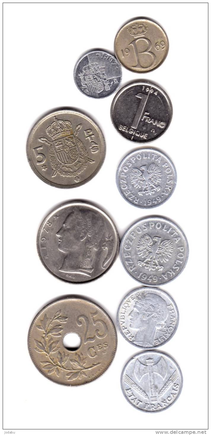 10 Pieces Du Monde  (belgique 4) (espagne 2) (france 2) (pologne 2) - Autres – Europe