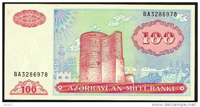 100 Manat   "AZERBAÏDJAN"     UNC          Ro 5 - Aserbaidschan