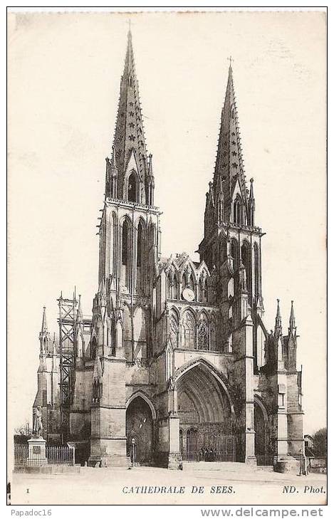 61 - Cathédrale De Sées - ND 1 (écrite, 1918) - Sees