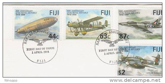 Fiji-1998 80th Anniversary RAF  FDC - Fidji (1970-...)