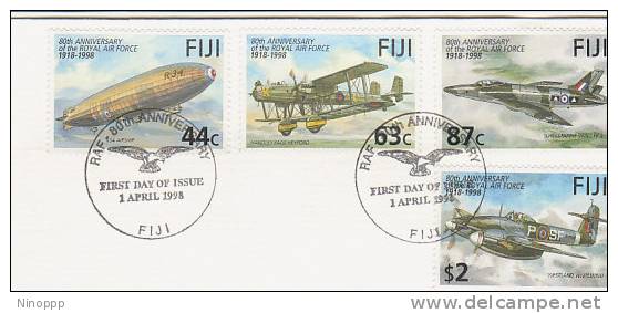 Fiji-1998 80th Anniversary RAF  FDC - Fiji (1970-...)