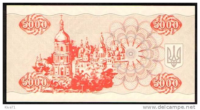 5000 Karbovantsiv   "UKRAINE"   1995    P93b  UNC   Ro 75 - Ukraine