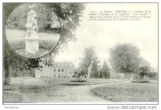 72. TRANGE.  CHÂTEAU DE LA GROIRIE. PARC DESSINE PAR LENOTRE. - Invasi D'acqua & Impianti Eolici