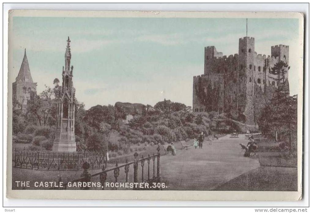 CPA Royaume-Uni- The Castle Garden,Rochester N°306 J. Welch & Sons, Photographic Publishers - Rochester