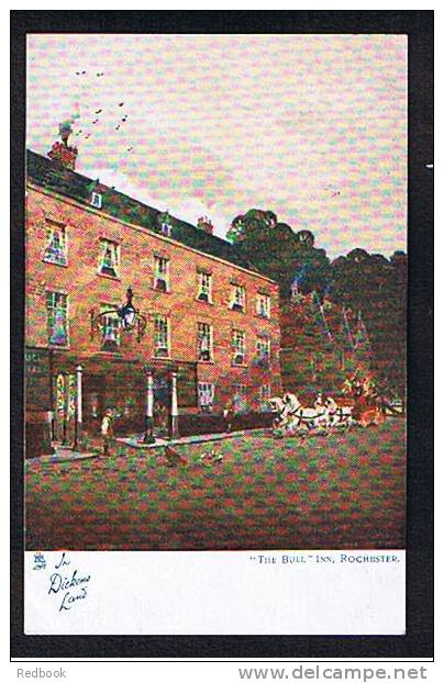1904 Raphael Tuck "Art" Dickens Postcard Stagecoach Mail Coach The Bull Inn Rochester Kent - Ref 304 - Rochester