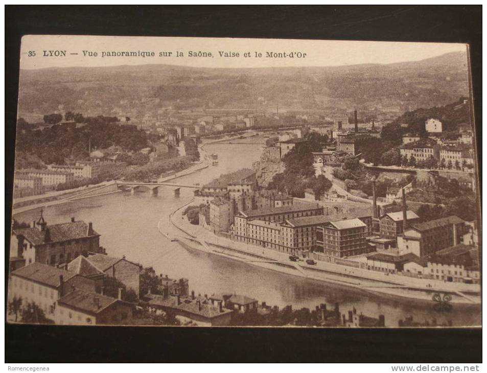 LYON -Vue Panoramique Sur La Saône, Vaise Et Et Le Mont-d´Or - Lyon 9