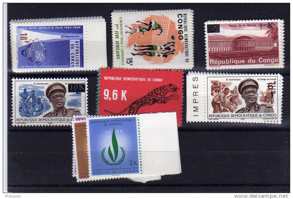 Congo 1965-68, Foire De New York ++ Entre 573-679 ** Cote 21 € - Mint/hinged