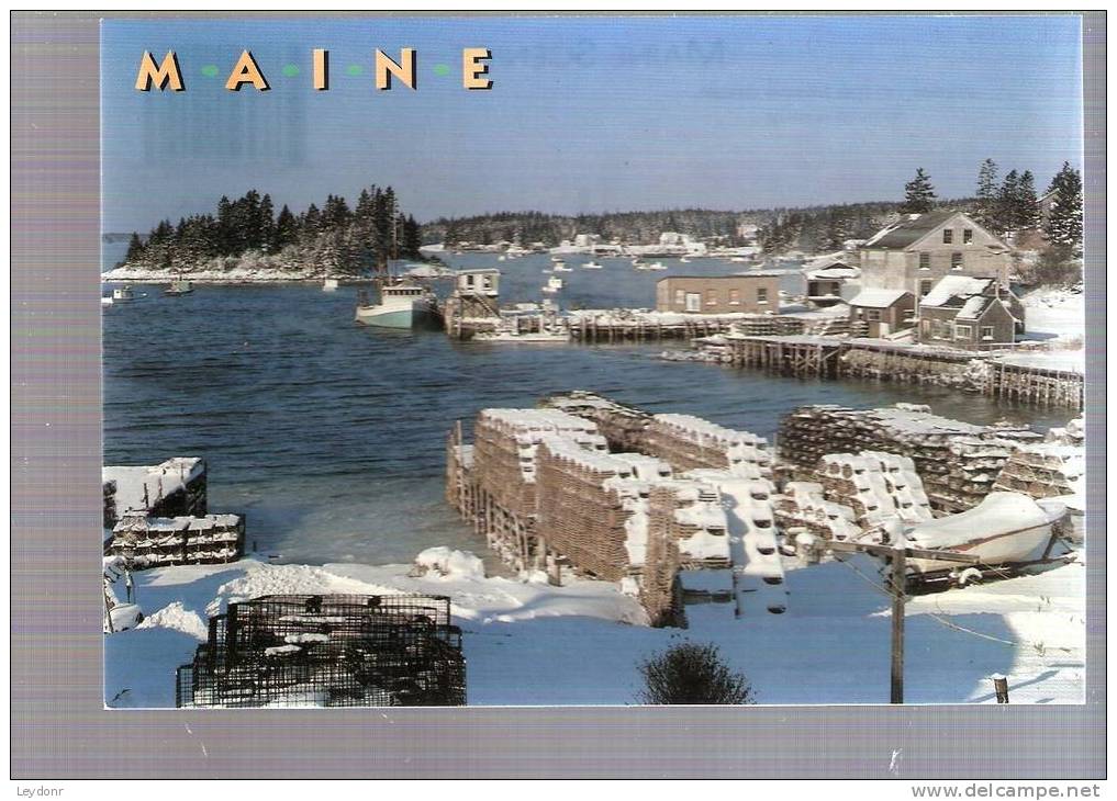 Winter On The Maine Coast - Fishing Town - Autres & Non Classés