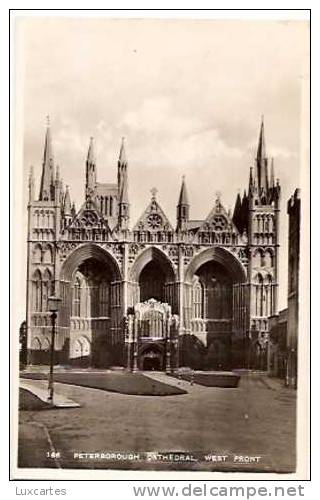 166.PETERBOROUGH CATHEDRAL .WEST FRONT. - Huntingdonshire