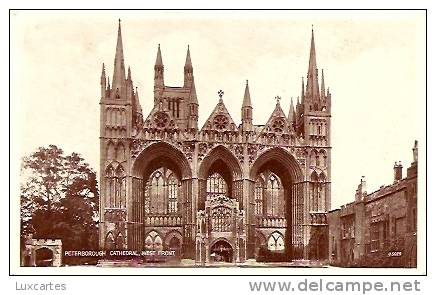 PETERBOROUGH CATHEDRAL .WEST FRONT. - Huntingdonshire