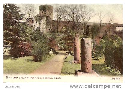 THE WATER TOWER & OLD ROMAN COLUMNS. CHESTER. - Chester