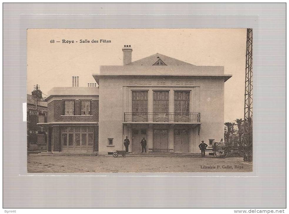 CPA..dépt 8O..ROYE :  Salle Des Fêtes - Roye