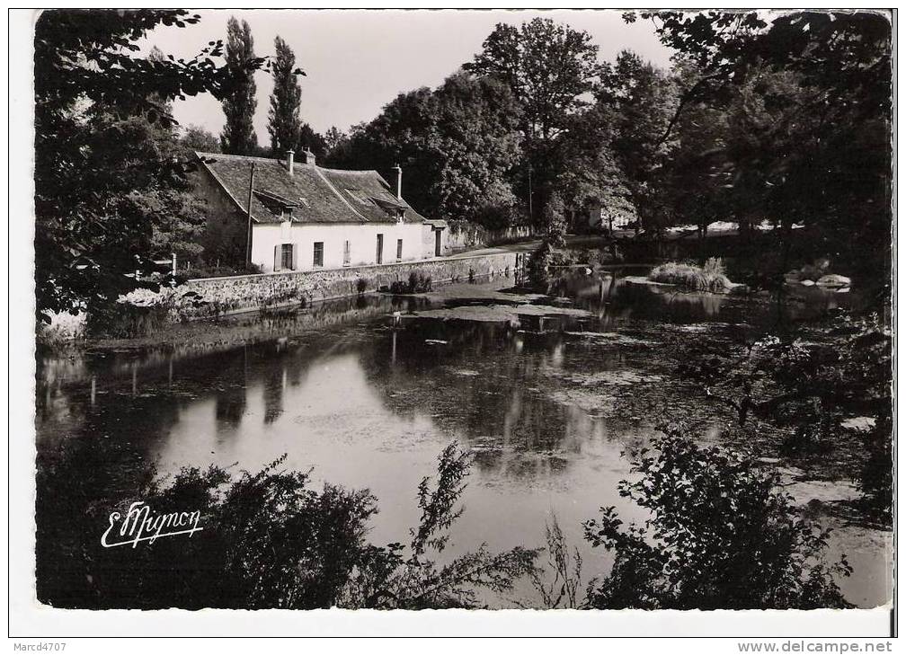 CERNAY 78 Etang Du Moulin Des Vaux Vallée De Chevreuse Editions Mignon Avec Timbres Recto Carte Dentelée Véritable Photo - Cernay-la-Ville