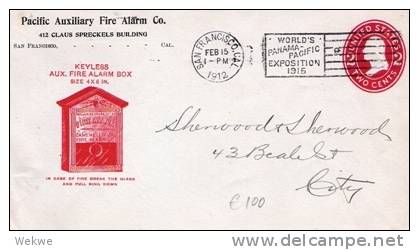 USG110/  USA - Feuer, Fire, Fuego, Private Stationery - 1901-20