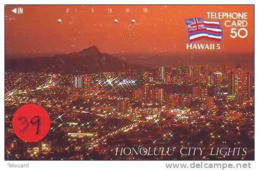 Télécarte Japon HAWAII Related (39) HONOLULU CITY  *  Telefonkarte *  Phonecard HAWAII Related - Hawaï