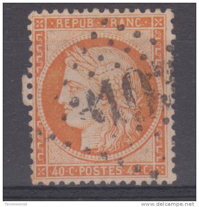 Lot N°7630  N°38 Orange, Oblit GC 3103 REIMS (49) - 1870 Beleg Van Parijs