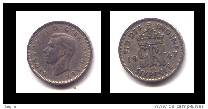 SIX PENCE 1947 - H. 6 Pence