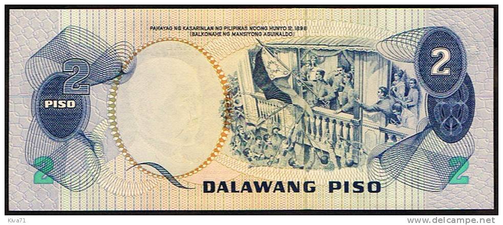 2 Piso  "PHILIPPINES"      P159a  UNC  Ro 47 - Philippines