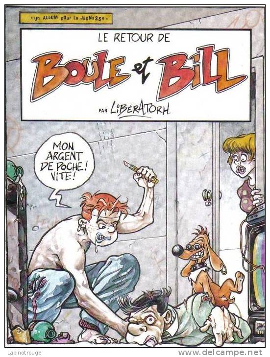 Carte Postale Pastiche Boule Et Bill De Roba - Postcards