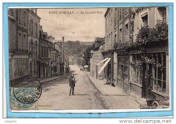 14 - PONT D´OUILLY - La Grande Rue - Pont D'Ouilly