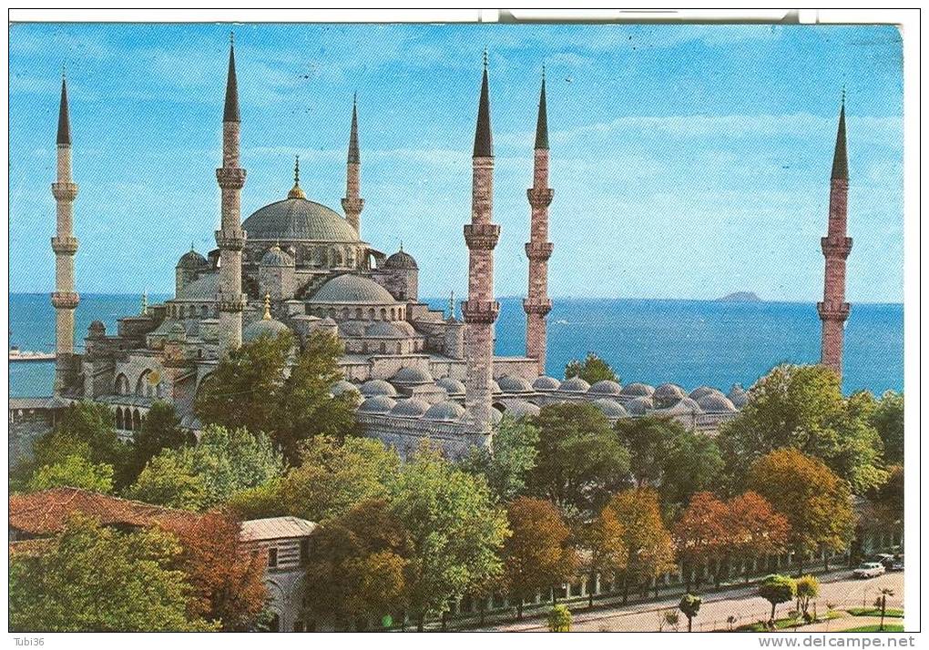 ISTANBUL COLORI VIAGGIATA 1985 . MOSCHEA - - Turchia