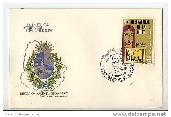 URUGUAY FDC COVER WOMAN INTERNATIONAL DAY - Mother's Day