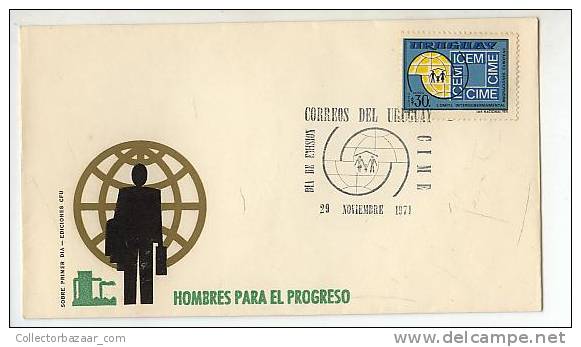 URUGUAY FDC COVER MEN FOR PROGRESS CIME ICEM - Unclassified