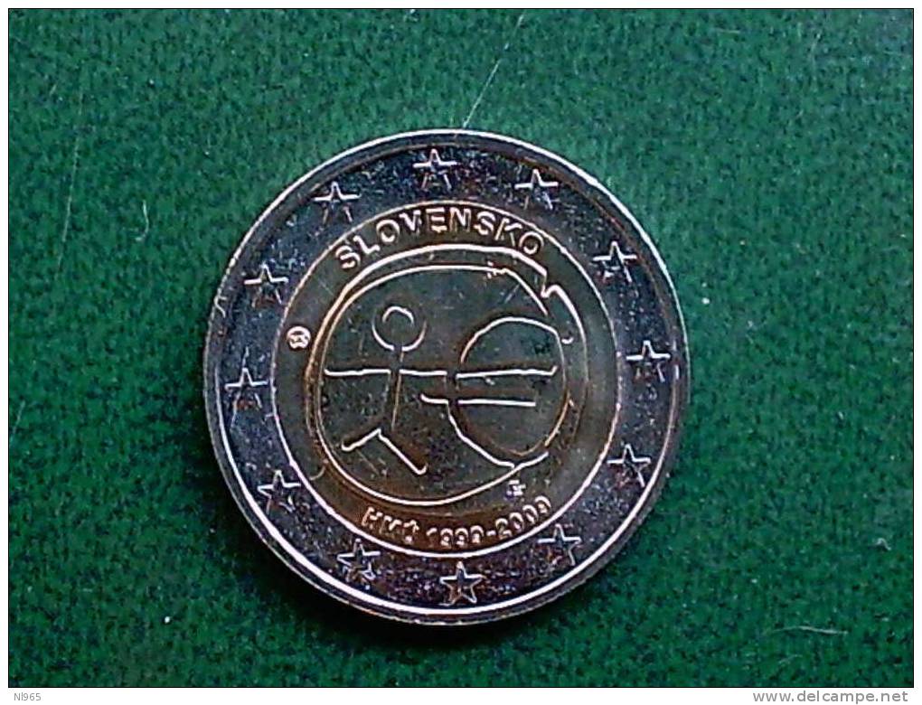 2 EURO ANNO  2009 10° ANNIVERSARIO DELL´EURO  ( EMU ) 19 MONETE - Altri & Non Classificati