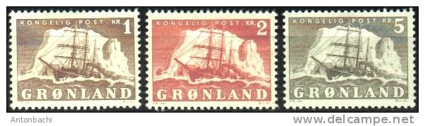 GROENLAND / GREENLAND / GROENLANDIA - 1950-1957 - * - YT 25-27 - Sonstige & Ohne Zuordnung