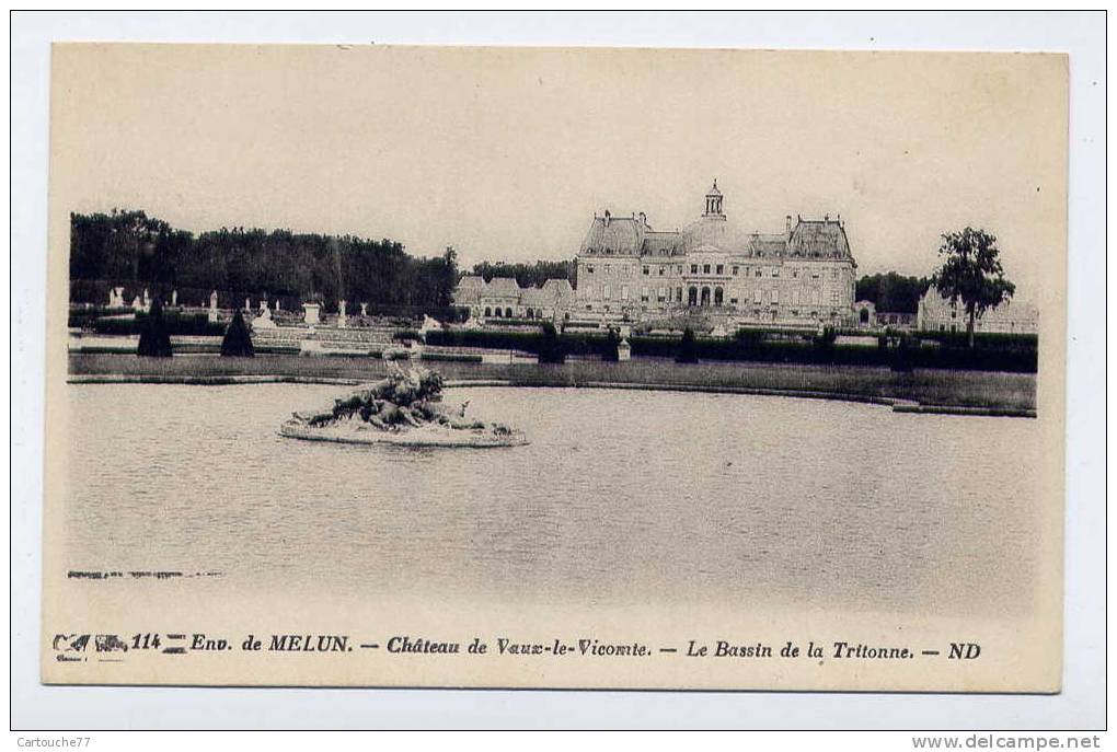 P7 - Château De VAUX-le-VICOMTE - Le Bassin De La Tritonne - Vaux Le Vicomte