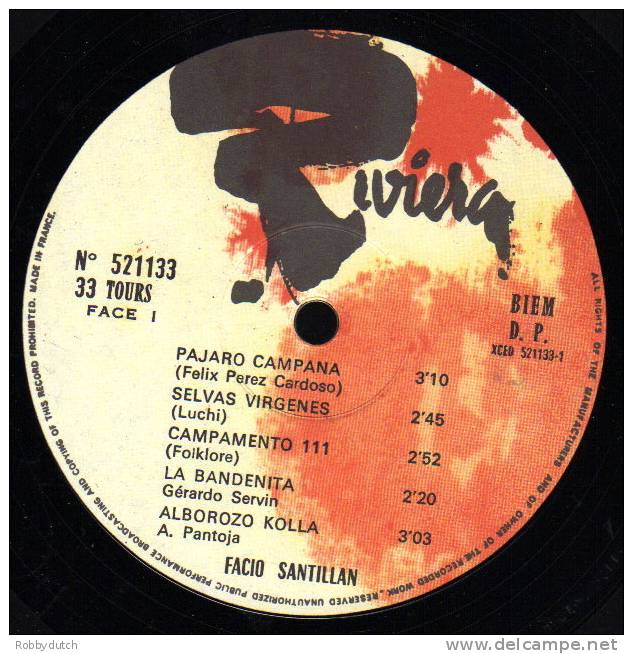 * LP *   FACIO SANTILLAN - SORTILEGE DE LA FLUTE DES ANDES Vol.2 - World Music