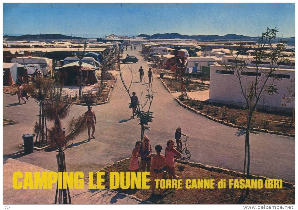 BRINDISI CAMPING LE DUNE  TORRE CANNE DI FASANO   PUGLIA   VIAGGIATA  COME DA FOTO - Brindisi