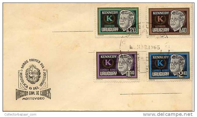 URUGUAY FDC COVER KENNEDY JFK US PRESIDENT - Kennedy (John F.)