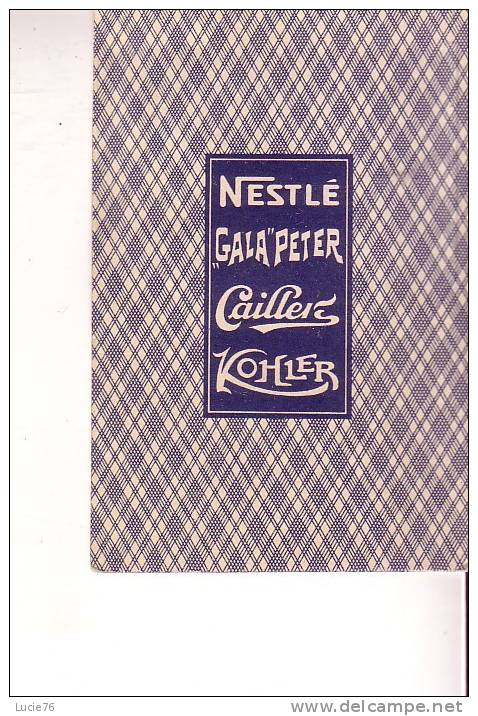 IMAGE - NESTLE - GALA PETER - CAILLER - KOHLER - Série LXXIII - N° 3  - PAPILLONS -  GRANDE TORTUE - Ecaille Marbrée - Nestlé