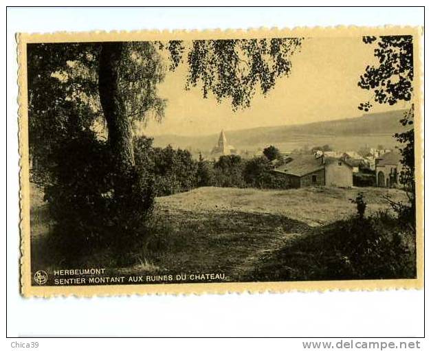 003319   -   Herbeumont  -  Sentier Montant Aux Ruines Du Château - Herbeumont