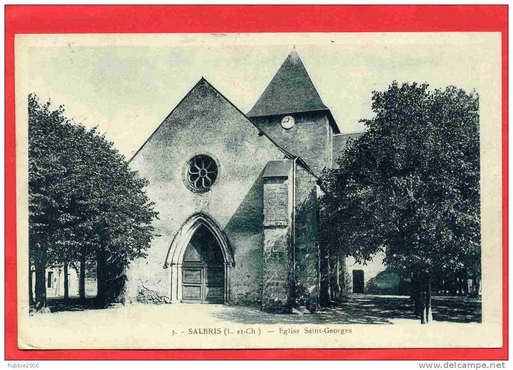 SALBRIS EGLISE SAINT GEORGES CARTE EN BON ETAT - Salbris