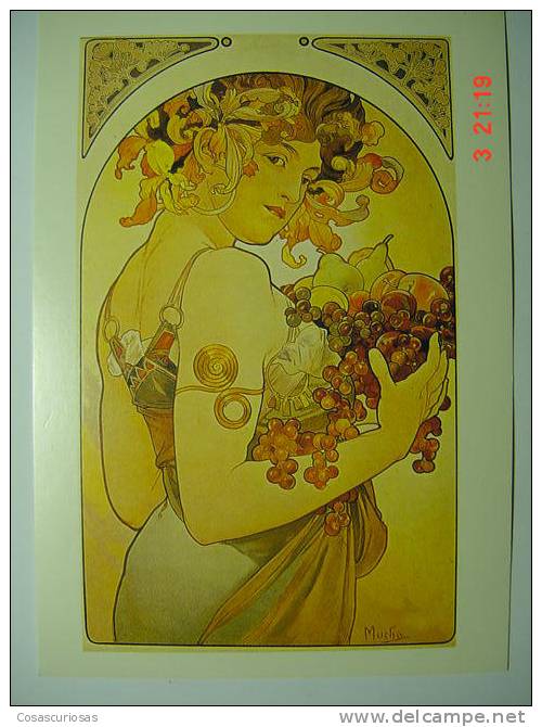 5828  ALPHONSE MUCHA ILUSTRADOR  LE FRUIT   COPY COPIA  REPRO  YEARS / AÑOS  1993 - Mucha, Alphonse