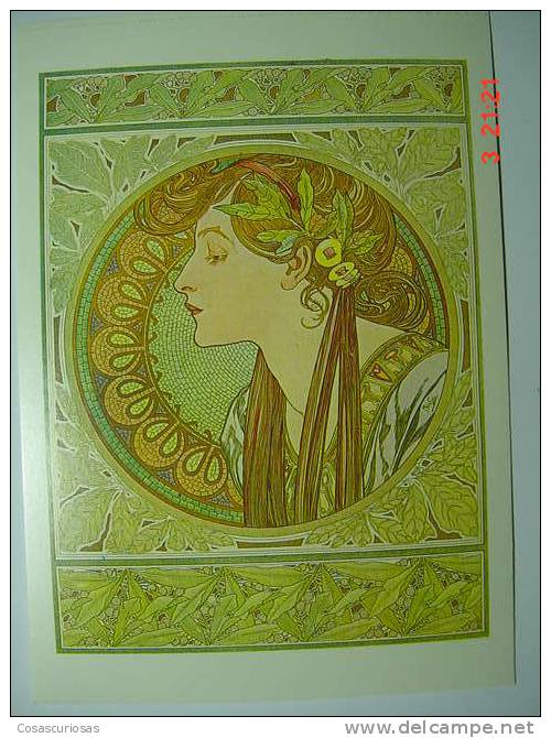 5841   ALPHONSE MUCHA ILUSTRADOR  LE LAURIER   COPY COPIA  REPRO  YEARS / AÑOS  1993 - Mucha, Alphonse