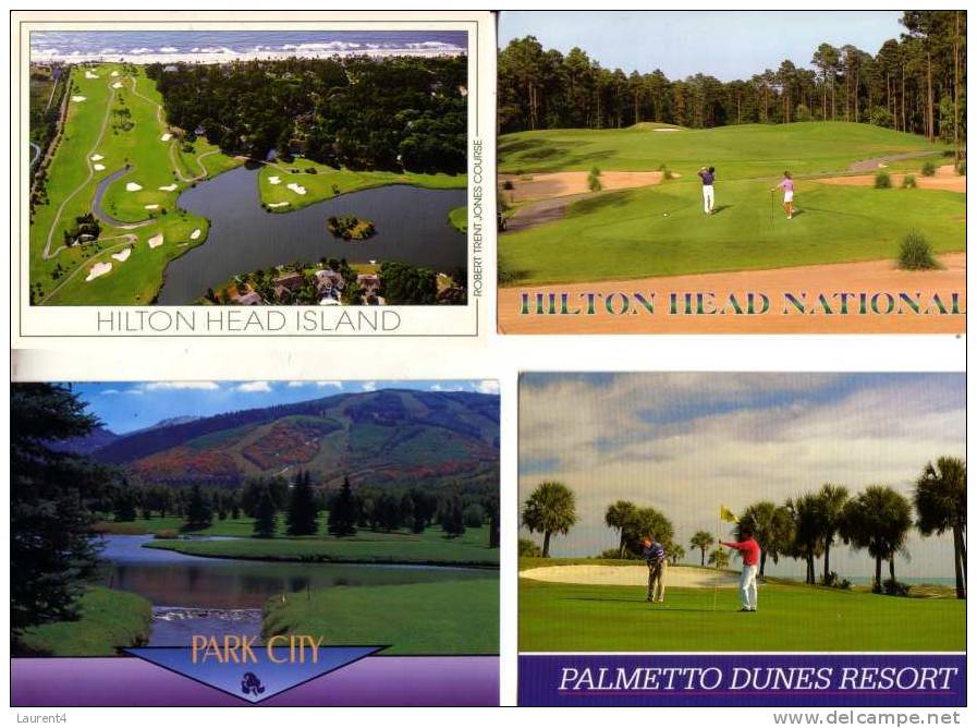 Golf Green Postcards - Cartes Postale De Terrain De Golf - Golf