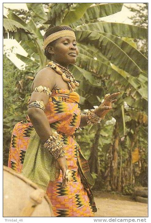 AFRIQUE NOIRE GHANA  ( ADOWA DANCER )   TRES BON ETAT  ! ! ! - Ghana - Gold Coast