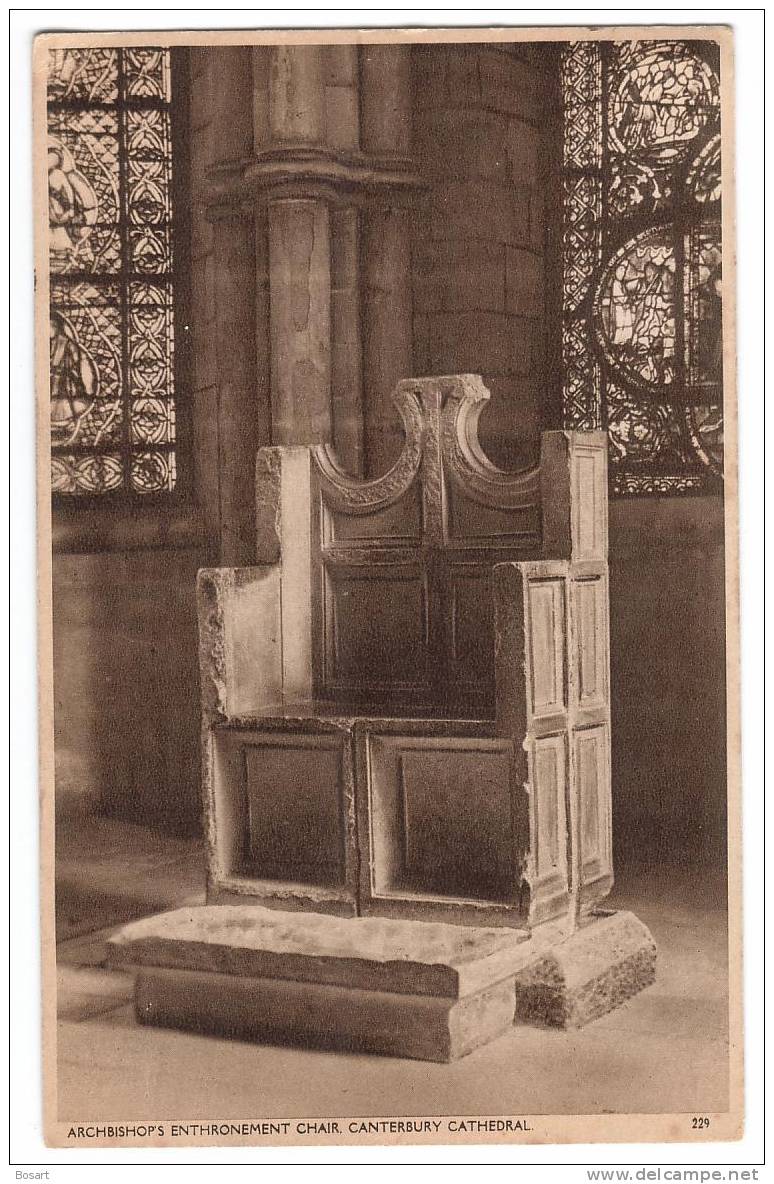 CPA Royaume-Uni.6Archbishops Enthronement Chair.-Canterbury Cathedral -n°229 - Canterbury